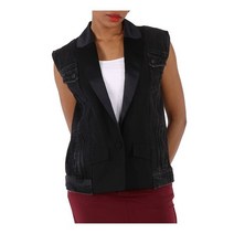 Filles A Papa Ladies Black Bonie Denim Jacket Brand Size 162021210-1-BLACKBLACK