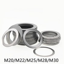 10pcs 스테인레스 스틸 플랫 와셔 고정밀 개스킷 초박형 심 m20 m22 m25 m28 m30 두께 0.1 0.2 0.3 0.5 1mm, 22x30, 두께 1mm