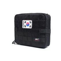 가벼운 밀리터리 다용도 파우치 군용파우치 등산파우치 휴대폰보관 미니가방 보조가방, 블랙
