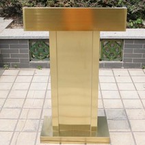 스테인리스 스틸 단상 교회강대상 연단 고급 강의대 강연대 크리스탈 연설대 사회대, 클래식 티타늄