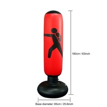 가정용 샌드백 스탠딩 인간 사람모형 160cm 풍선 복싱 펀칭 백 독립형 텀블러 78, 1.6m 레드 c, 협력사