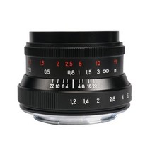 7명 장인 7명 장인 35mm F1.2 II APS-C 마이크로 4/3용 대구경 단초점 렌즈 EPM1 EPM2 EPL1 EPL5 소니 E A5000 A6000 A6300 A7 A7, CHINA, 소니 E-마운트 (FE)_Red