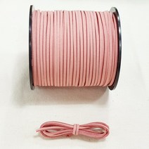 행복한다이세상 28가지 색상 3mm 샤무드끈 스웨이드끈 가죽끈 포장끈 세무끈, 17. 인디핑크