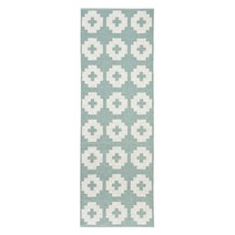 브리타스웨덴 플라워 PVC 러그 라군 70x300 cm