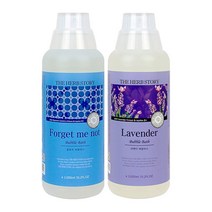더허브스토리 힐링 버블바스 거품목욕 입욕제 1000ml (10종), 물망초