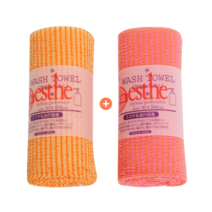 일본 에스테 샤워 거품 목욕 타올 1+1