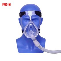 코골이방지 양압기 CPAP 전체 얼굴 마스크 CPAP 자동 CPAP APAP BIPAP 기계 크기 SML 호흡기 안티 코 고는, 04 FM3-M