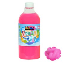 뭉게구름 거품물감 리필 1000ml 낱색 형광분홍 미술놀이 물감 물감놀이 유아미술 유아물감 kwk+3479, 상품선택