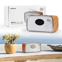 시계 메모리 USB 블루투스 라디오 자동재생 다번다 스피커 TF FM, 브라운 STBT-RS300, 브라운STBT-RS300