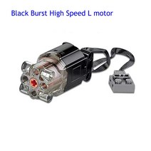 레고 호환 Mould King PF 블랙 중간 고속 서보 모터 M/L/XL 블록 MOC 호환 부품 장난감, 03 High-speed Motor