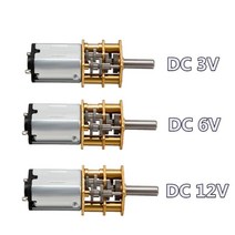 dc 3v6v12v n20 기어 휠이 있는 미니 마이크로 메탈 기어 모터 dc 모터 153050601002003005001000rpm, 300, 6c