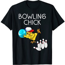 볼링유니폼 볼링티셔츠 볼링티 Funny Bowling Gift Women Cute Chick Sports Athlete T-Shirt