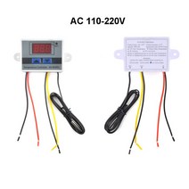 LED W3001 디지털 온도 조절기 12V/24V/220V 열 냉각 제어 스위치 프로브, [01] DC 12V