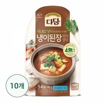 (냉장)다담 냉이된장찌개양념140gx10개, 140g, 1세트