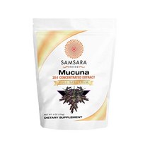 Samsara Herbs Mucuna Pruriens (57g/2온스) - 도파민 부스터 보충제제 벨벳 콩에서 추출한 파우더 추출물 기분 동기 부여 휴식 및 수면 향상을 위한, 4 Ounce (Pack of 1)