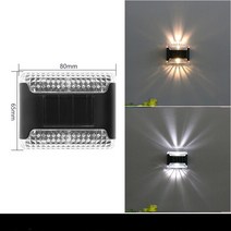 야외울타리 마당 화단 정원 가림막 울타리펜스LED 야외 방수 태양광 벽부등 울타리 데크 정원 파티오 통, 07 W_02 White