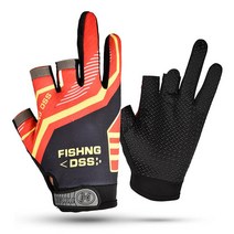 빌드온 낚시 피싱글러브 레드