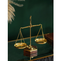 [MOVINS](1P- PR5066) 엔틱 골드 양팔 천칭 저울, 유광