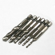 탭핑드릴비트 천공날 기리 목공 홀가공 나사탭 비트, M10, 1개