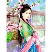 중국어 번체 여성 사전 인쇄 11CT 크로스 스티치 키트 DIY 자수 수제 공예 바느질 수공예 패키지 매직 뮬리나, 162.HMA85518 - 80x100cm - 14CT