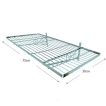 벽설치 철망 선반 75x30cm 철창살 수납 판 월고정 랙 미니 소형 꽃받침 화분 받침판 홈렉 실버 나사 못픽스