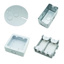평카바 매립 철 아울렛 박스 PVC 노출 박스 석고보드 보조대, 17-2.주물 스위치박스 1개용 1방 22mm