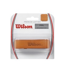 윌슨 WILSON Sporting Goods 테니스 리플레이스먼트 프리미엄 가죽 그립 1개들이, Brown