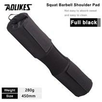 힙쓰러스트머신 힙어브덕션 홈짐 하체 운동 기구 AOLIKES 역도 바벨 패드 스쿼트 보호 목 어깨 지원 체육관, 11 Cover cloth Black