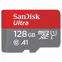 샌디스크 Ultra A1 microSD Class10 UHS-I U1 메모리카드, 128GB