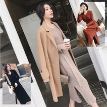 2022 명품 롱 원피스 캐주얼 면 쉬폰 가을 겨울 면접 오피스룩 출근룩