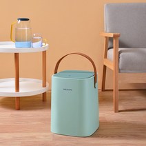 북유럽풍 거실 냄새차단 음식물 쓰레기통 10L +120장봉투, 민트++120장쓰레기봉투