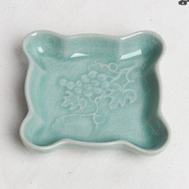 청자 다식접시 겸 초장기(포도)