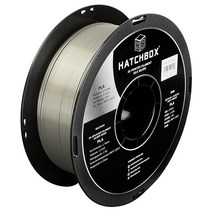 HATCHBOX 1.75mm 실크 라이트 블루 PLA 3D 프린터 필라멘트 1KG 스풀 치수 정확도 +/- 0.03mm 3D 프린팅 필라멘트, Silver
