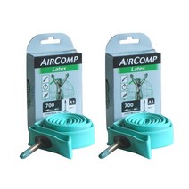 2개 세트 미쉐린 Michelin 라텍스 튜브 700C 불식 AIRCOMP Latex A1 (700×2223c(밸브 길이 60mm)) [품]