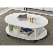 거실 화이트 엔틱 협탁 타원형 낮은 미니 라운드, 상품선택, 앤틱