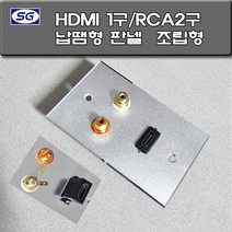 신길전자 벽부판넬 알루미늄 플레이트 70 X 115 HDMI1구-RCA 2구 납땜형 조립형 판넬 완성품, 벽부판넬  HDMI1구- RCA 2구 납땜형 완제품