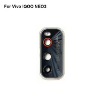 카메라렌즈 호환 컨버터 카메라용품Vivo IQOO NEO3 후면 카메라 유리 렌즈 + 커버 서클 하우징 부품 교체, 03 파란