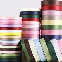 공단리본 무광양면 리본 선물 포장 원단끈 공예 DIY, 25mm, 20 연가지