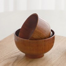 cocooning 샐러드 요거트 우드 원목 국그릇 밥그릇, 우드(대)