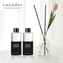 코코도르 튤립 조화 + 메리고병 리필액 200ml x 2개 스틱10P 33cm, 07_리필200ml/블랙체리x2/002_튤립/망고/0001_메리고병/흰색/240ml+스틱5P/33cm/블랙x2