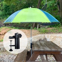 [센티브] 파라솔 고정 거치대, 테이블고정형(블랙)