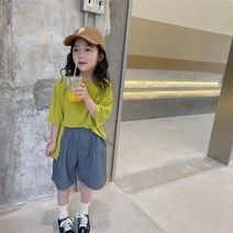 ciuuc 어린이 반팔 티셔츠 여름 2022 새 아기 한국 여름 분할 티셔츠