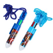 3개묶음 학용품 금홍팬시 어벤져스 4색 목걸이 볼펜 (랜덤1개), 쿠팡여기 본상품선택, 쿠팡여기 본상품선택