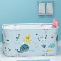 접이식 2인용 간이 욕조 반신욕 욕실 원룸 대형 2인, D개