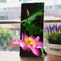 데코밍샵폼아크릴액자18CmX38Cm_복을부르는풍수연꽃_노프레임액자_af849, 1.부