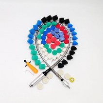 광택기 자동차 차량 패드 폴리셔 폴리싱 차량용 셀프광택 유연한 샤프트 회전 도구는 드릴, 74pcs 은색