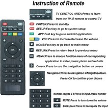 (2주배송) 엔비디아 안드로이드 티비 프로 X96 MXQ M8 M8S Plus PRO T95M T95N T95X용 미니 소형 교체용 MBOX 리모컨 IPTV 스트리밍 미디어 플레이