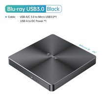 디비디플레이어 CD리더기 씨디롬 orico 100gb blu-ray 휴대용 bd cd 플레이어 cd-rom 플레이어 cd 버너 작가 리더 pc 노트북 windows 블루 레이, 브루3-02