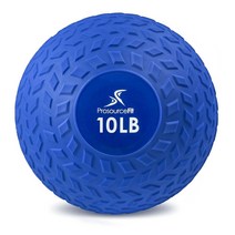 ProsourceFit Slam Medicine Balls 4.5kg(10파운드) 부드러운 감 그립 데드 웨이트 볼 크로스 트레이닝 및 컨디셔닝 운동 유산소 코어 운동용 블랙 [관, 10LB, 파랑색