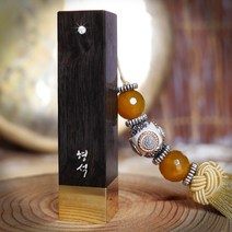 수제인감도장 황동 흑단목 직인 제작 아기 개인 법인 외국인 선물 제작 높은이름, 07_[추가]프리미엄태슬(부엉이P)높은이름옵션